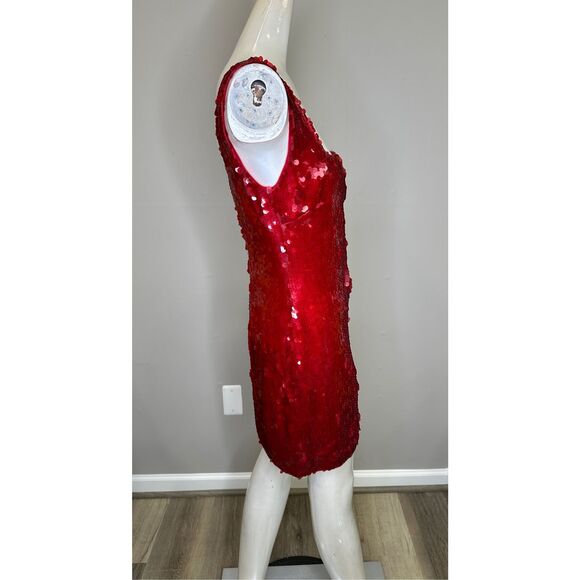 NWT STAUD Eclipse Sequined Mini Dress Size M $395 - Picture 7 of 9